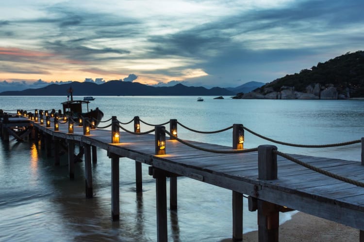Jetty at dusk
